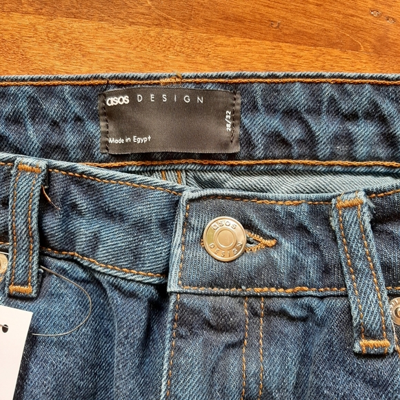 Asos Dark Blue Baggy Jeans - Picture 9 of 11
